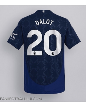 Manchester United Diogo Dalot #20 Tricou Fotbal Replică 2024-25 Barbati Deplasare